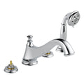 Chrome Deck Mounted Roman Tub Filler Trim with Hand Shower U2236