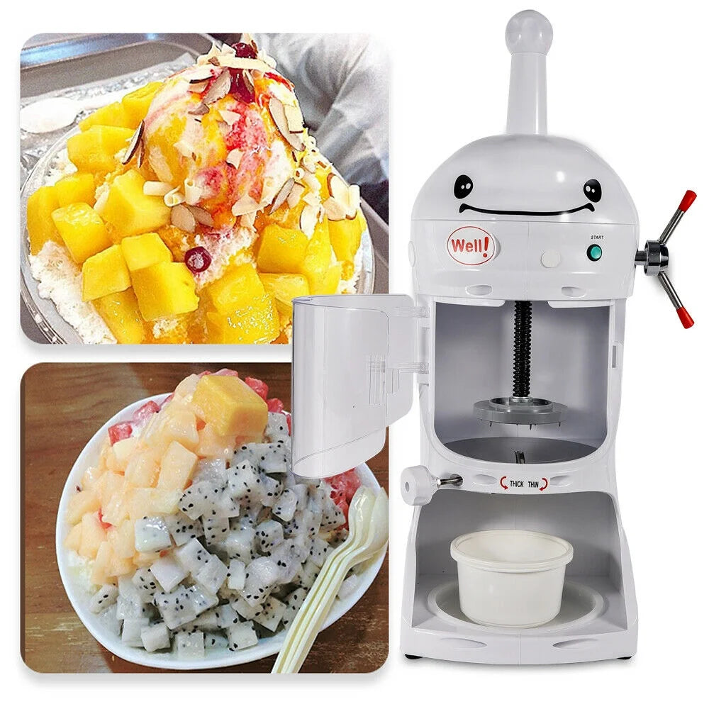 350W Commercial Ice Crusher Snow Cone Machine W2901