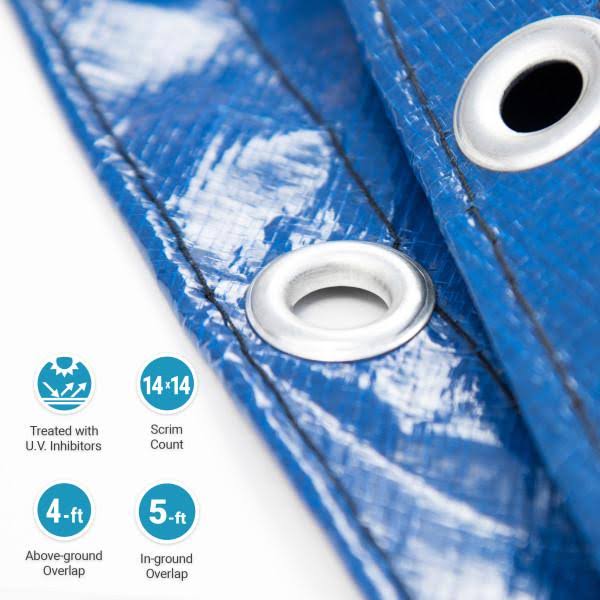 15-Year 28-ft Round Above Ground Pool Winter Cover N339