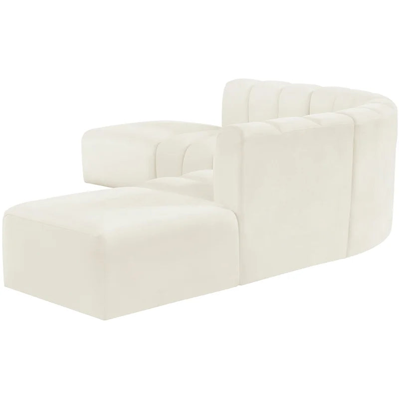 Cream Velvet Modular Sofa H667