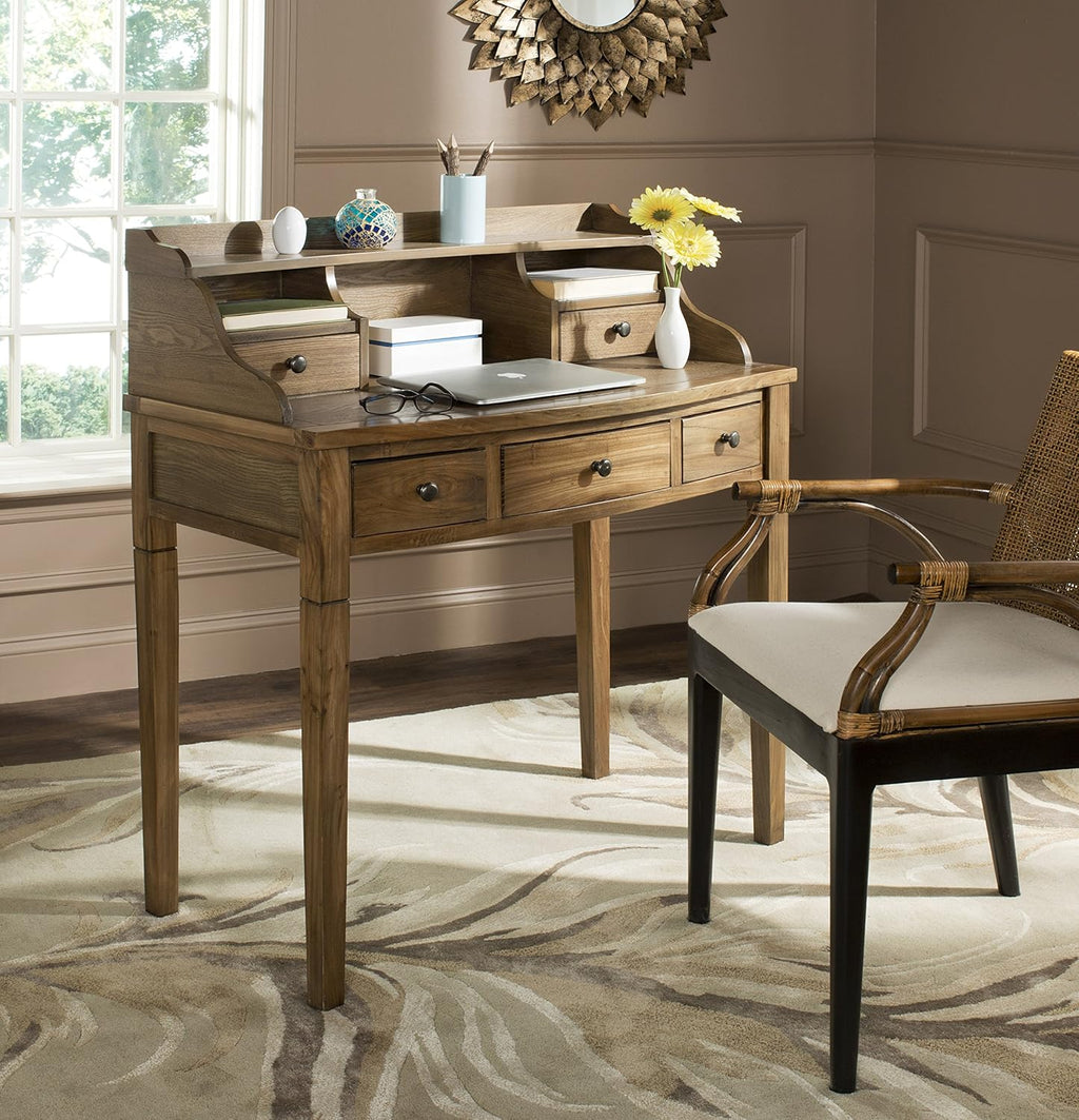 Distressed Black Writing Desk S205771