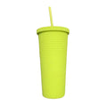 Portable Water Bottle with Straw Cup J689