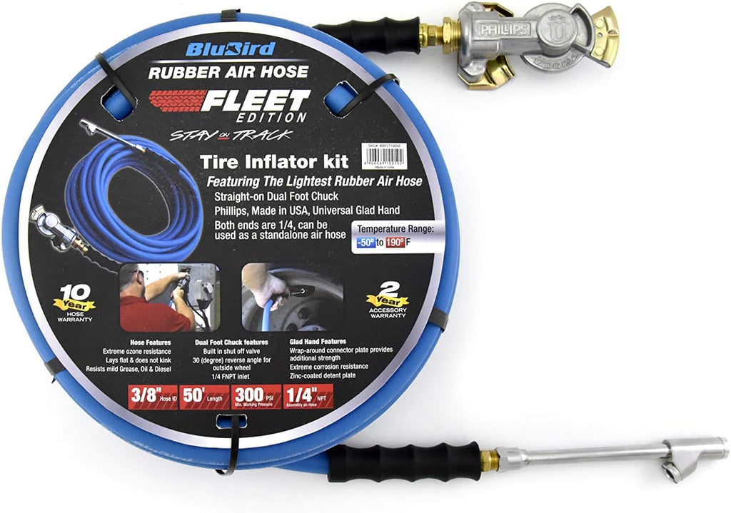 3/8" x 50' 300 PSI Polyester Braided Tire Inflator Kit, Pack of 2 K43428