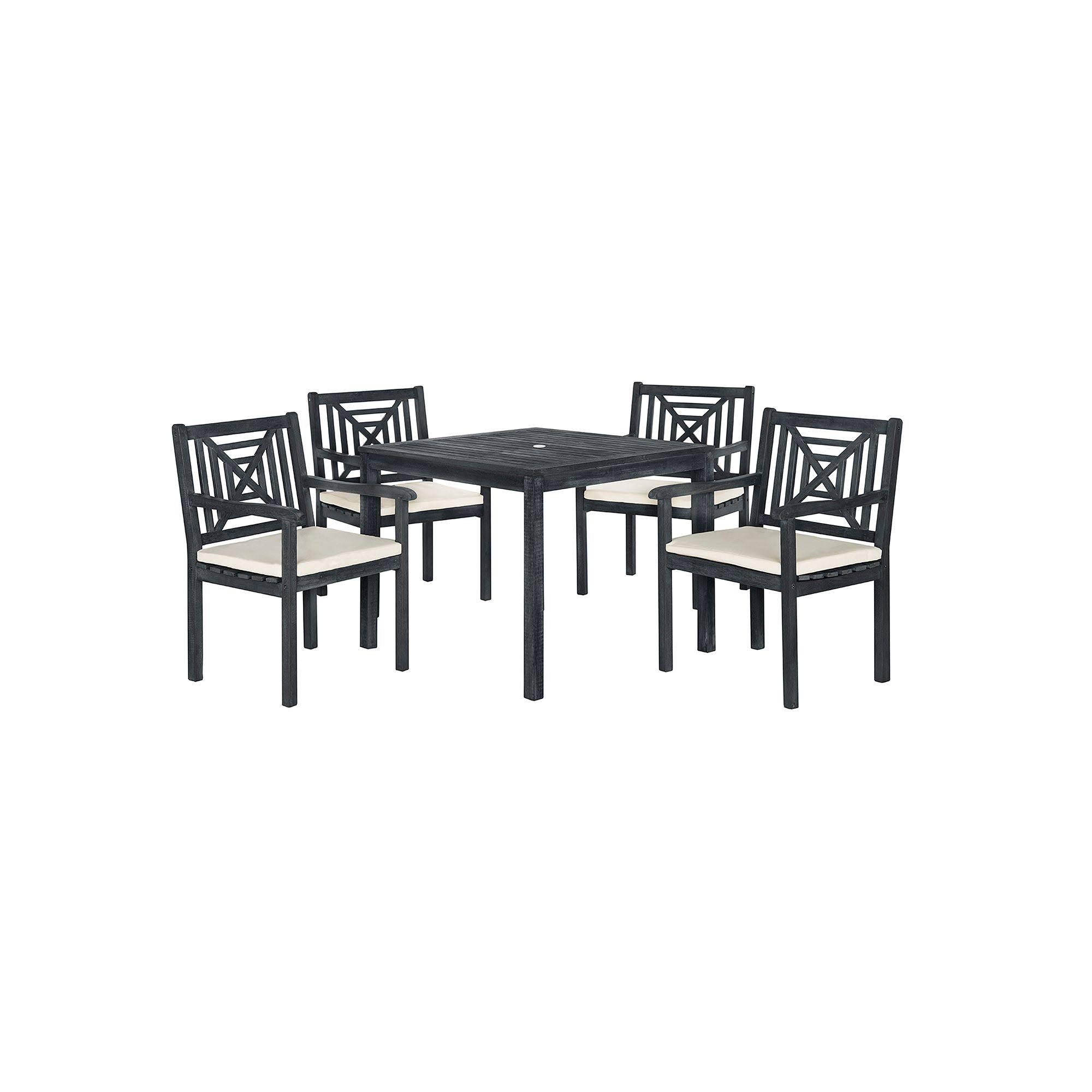 5 Piece Dark Slate Gray Dining Set S52635
