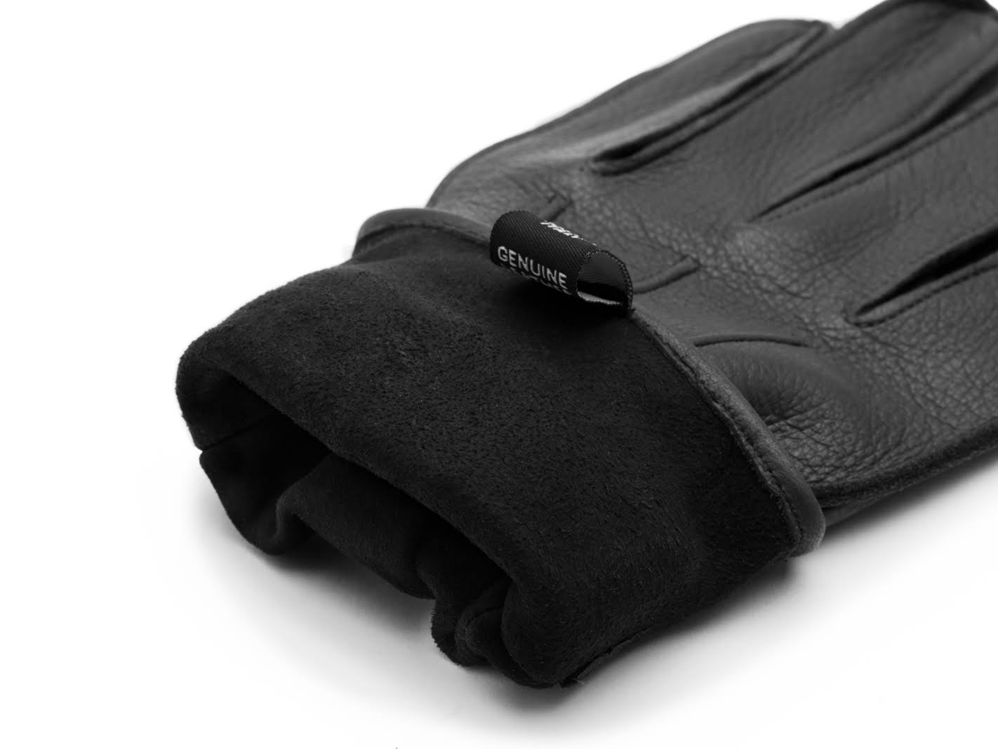 Black Extra Large Deerskin Glove with Button Strap G3149