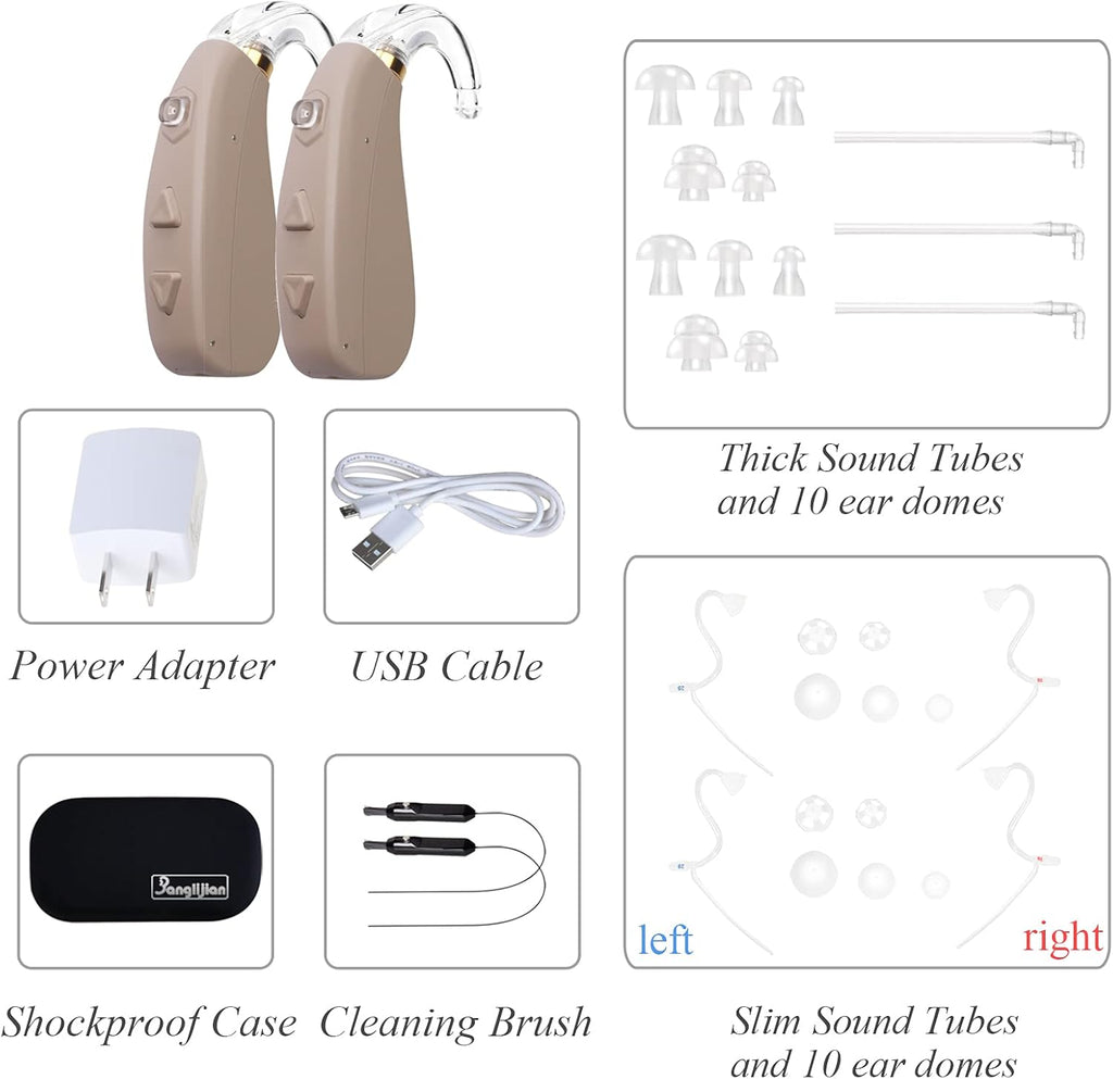 Rechargeable Hearing Aid with 4 Channels Noise Reduction A295