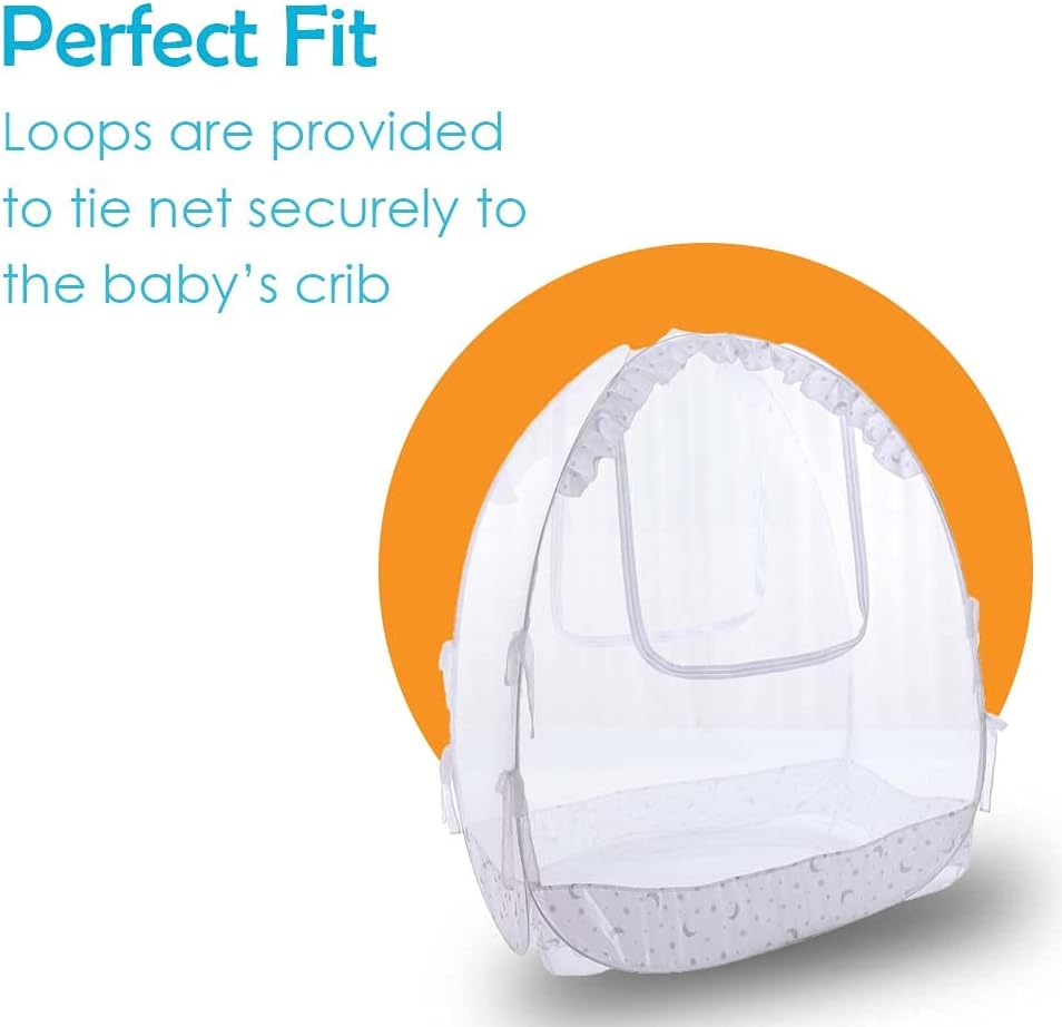 White Mesh Crib Tent Pack of 2 N28467