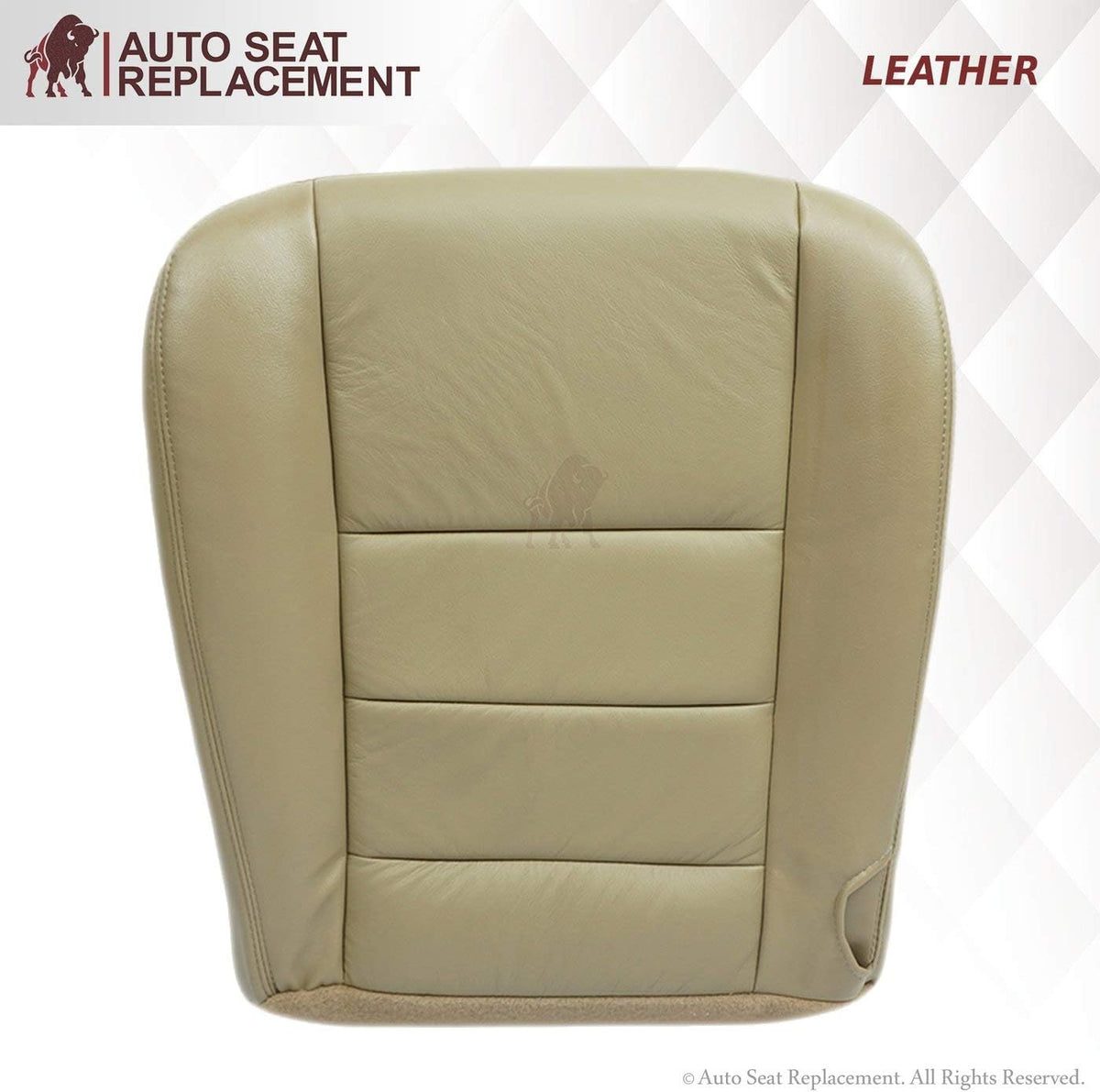 Leather Seat Cover for Ford F250 F350 Driver Bottom K493