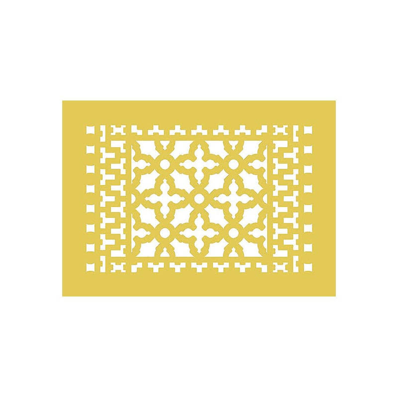 12x22 x 8x22 Sun Gold Aluminum Grille with Mounting I2775