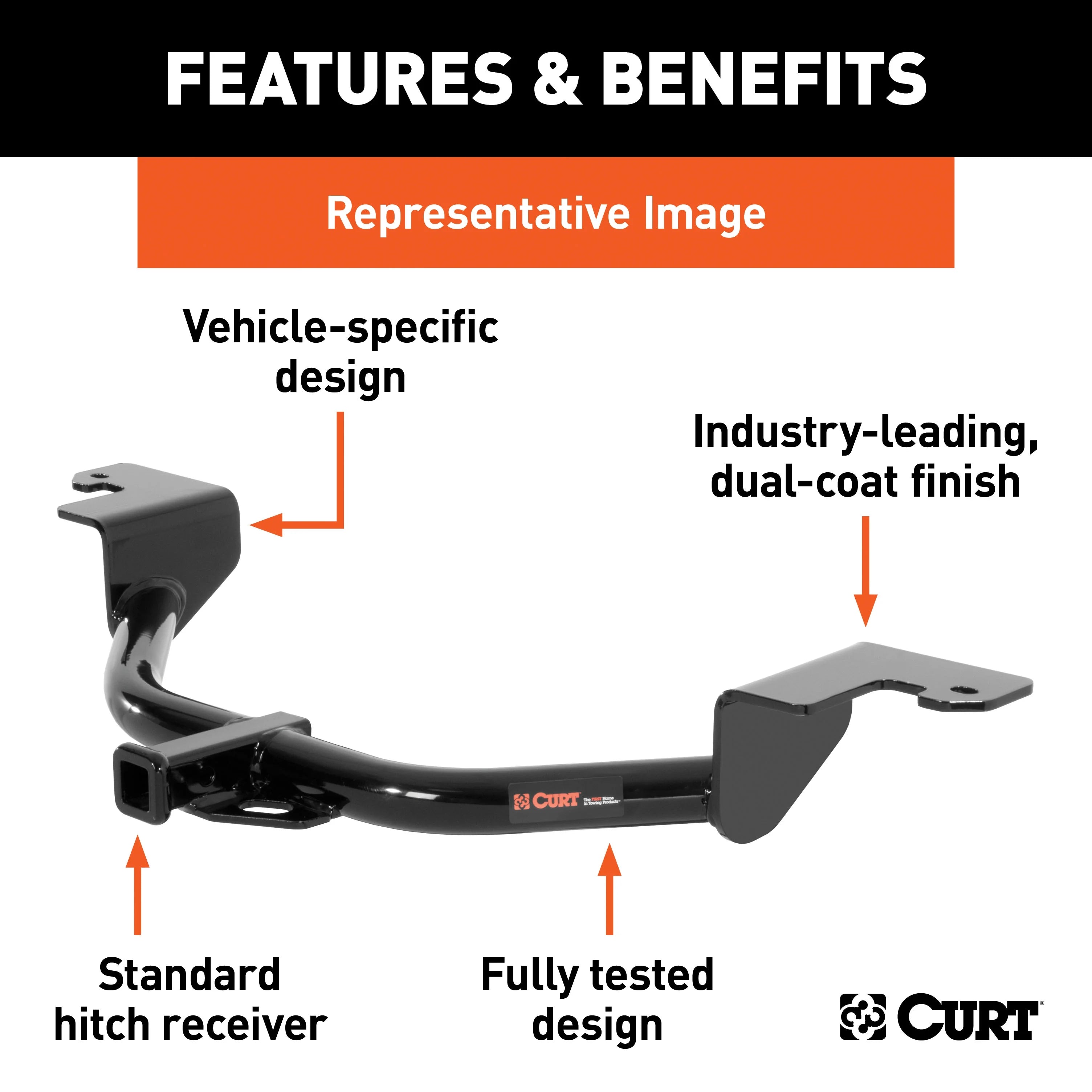 Class 1 Trailer Hitch, 1-1/4-Inch Receiver N8415