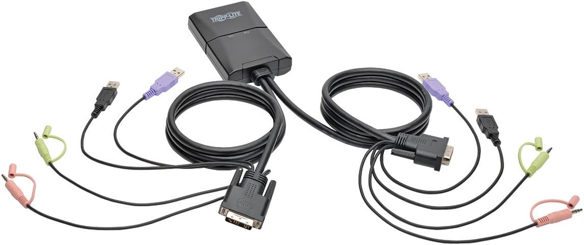KVM Console to USB 2.0 Laptop Crash Cart Adapter with Video Capture N87598