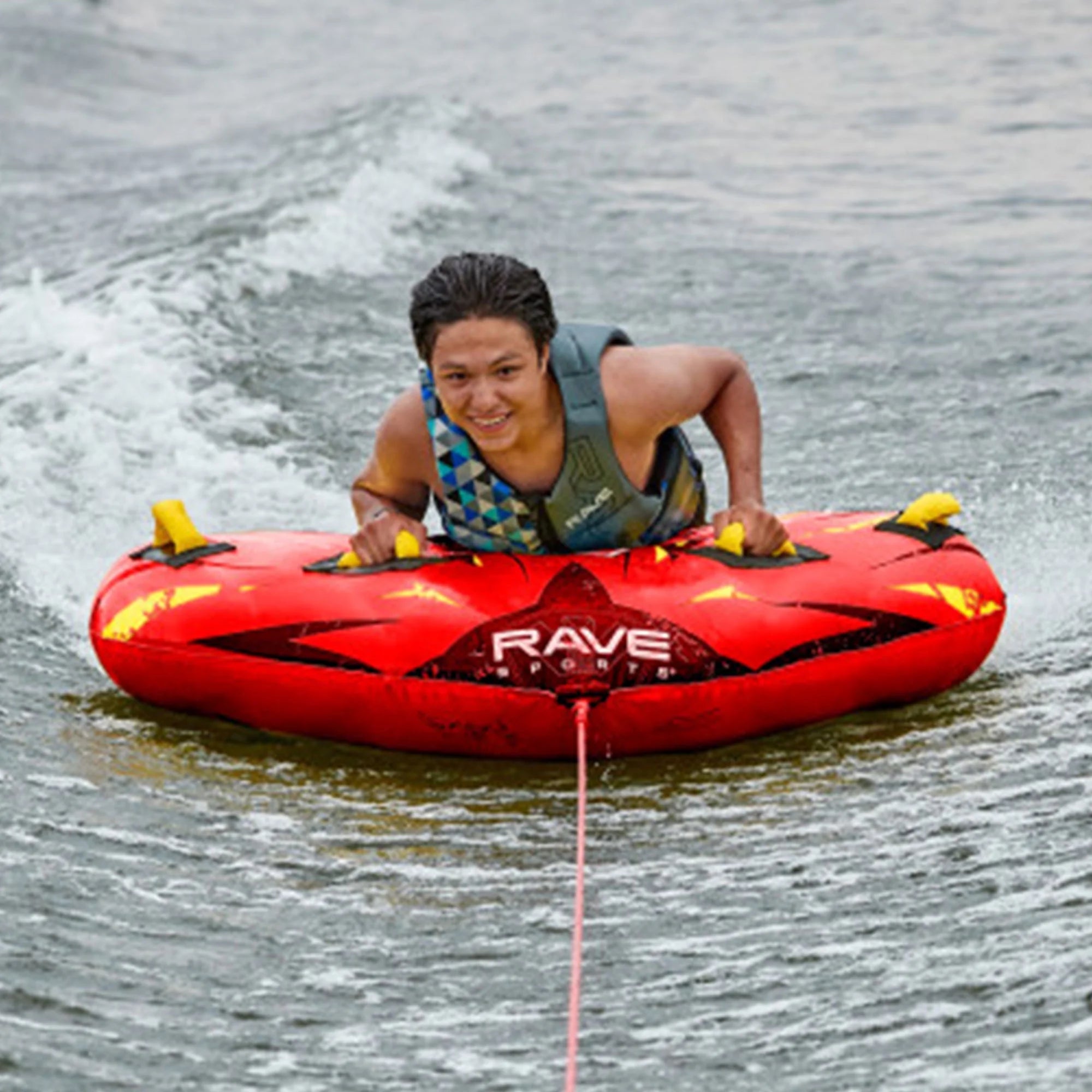 Red Nylon Inflatable Towable Float B947