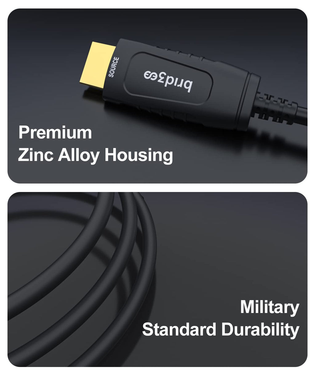 Fiber Optic HDMI 2.0 Cable, 33ft, Pack of 2 T840
