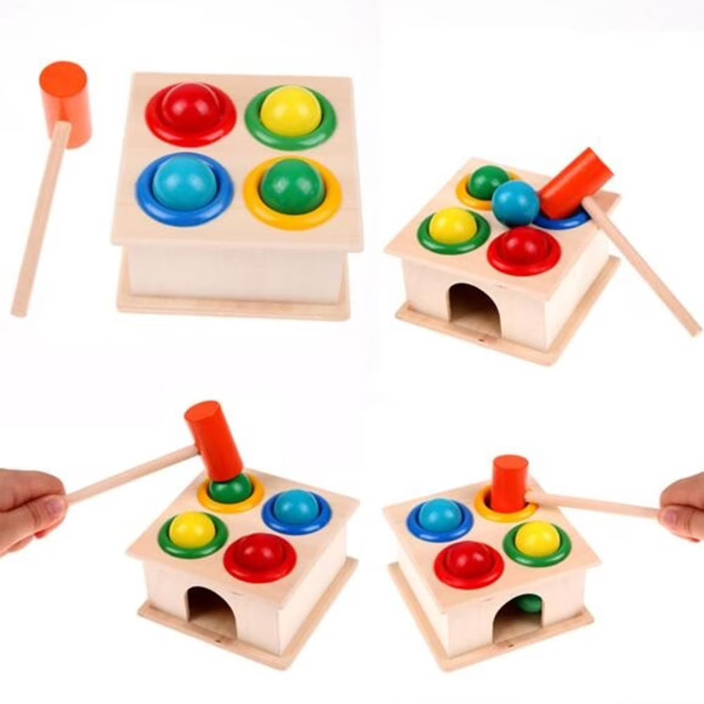 Wooden Hammer Balls Early Learning Game A901678