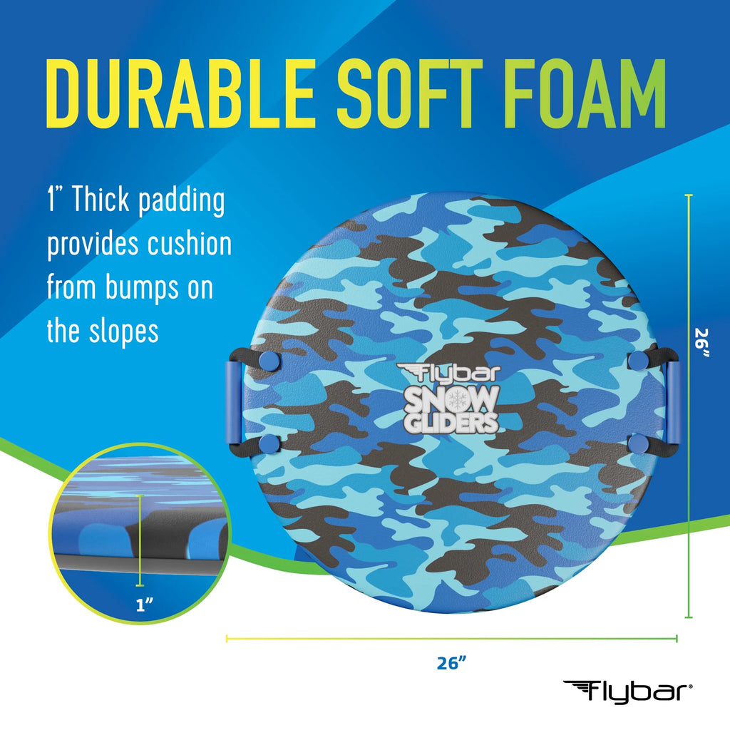 Camo Foam Saucer Disc Snow Sled for Kids B35518