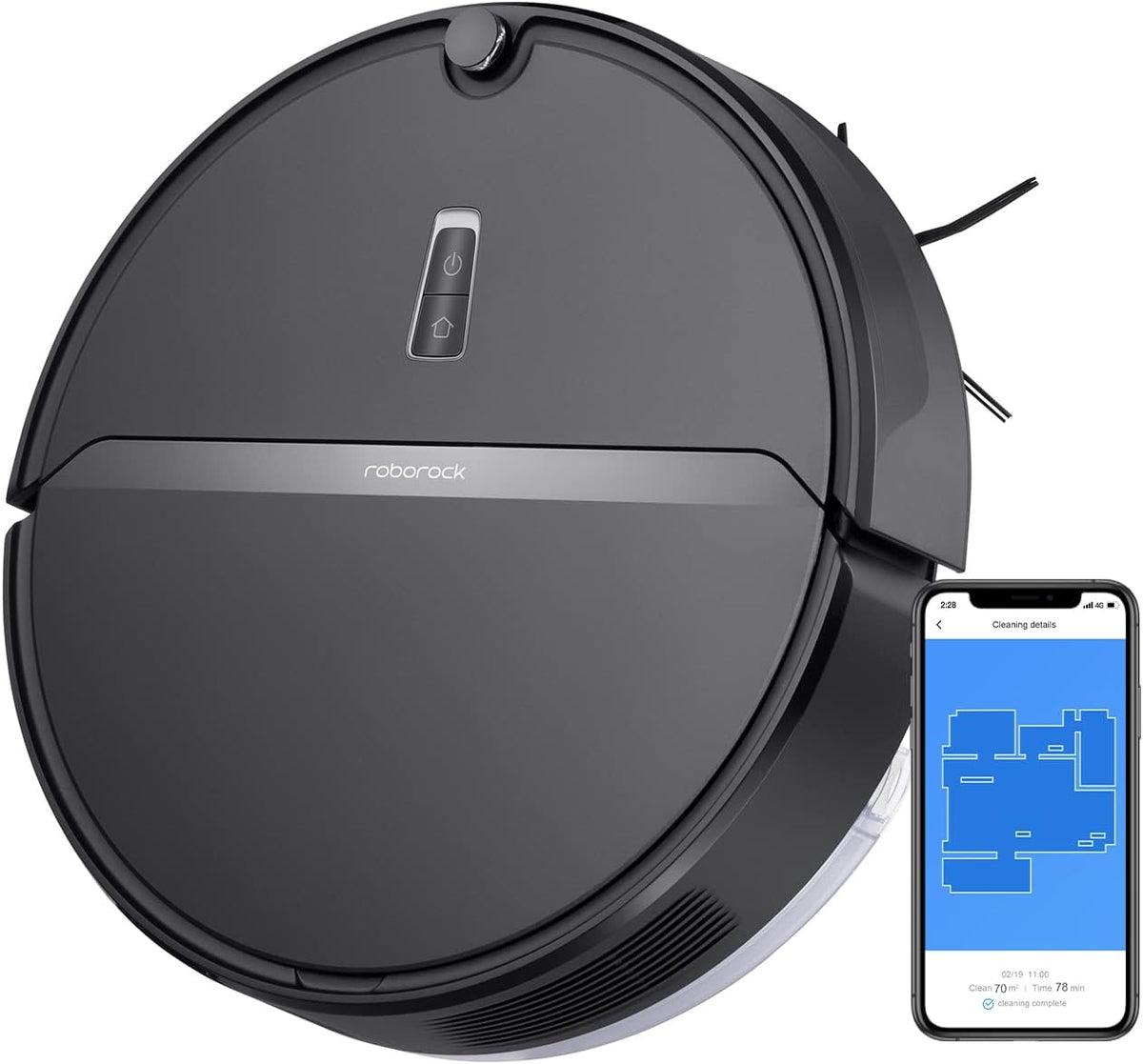 Robot Vacuum Cleaner with 2000Pa Strong Suction, 200min Runtime W125