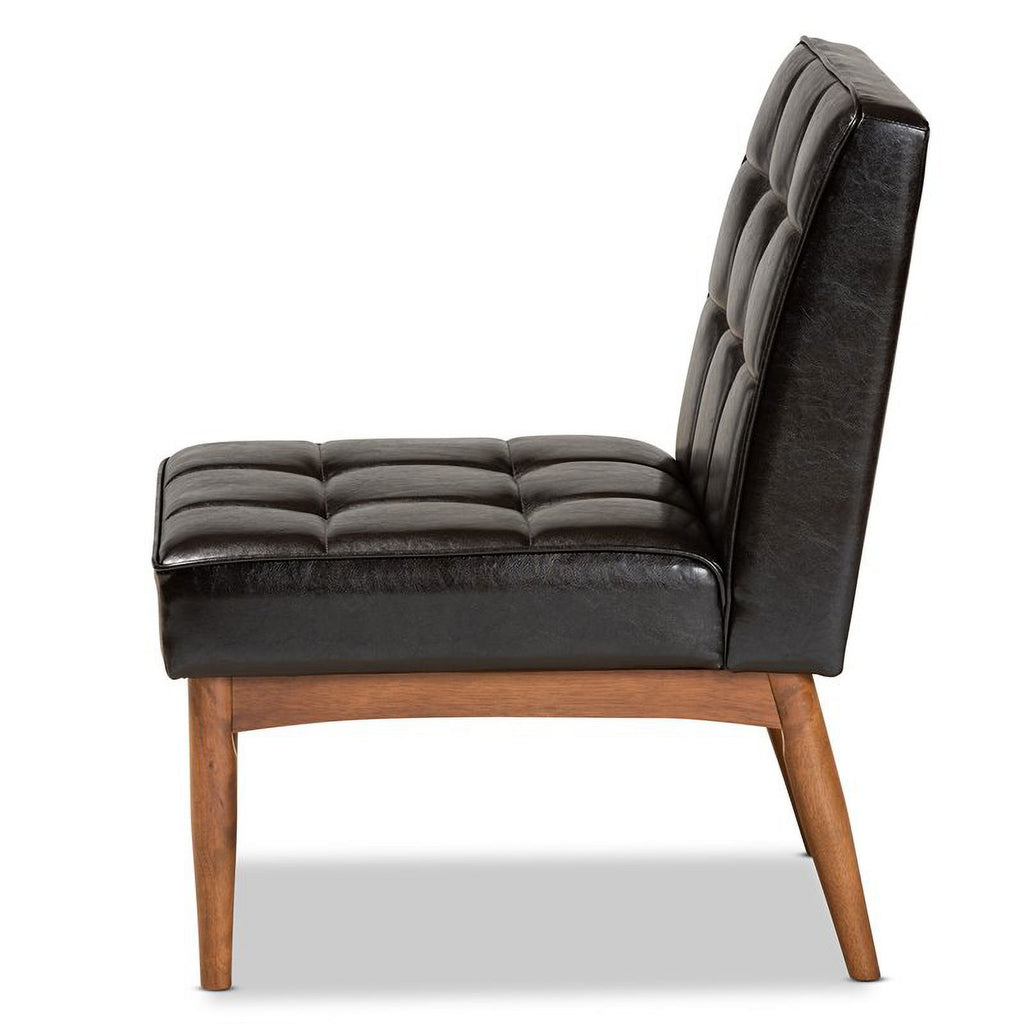 Brown Finished Wood Dining Chair L2316