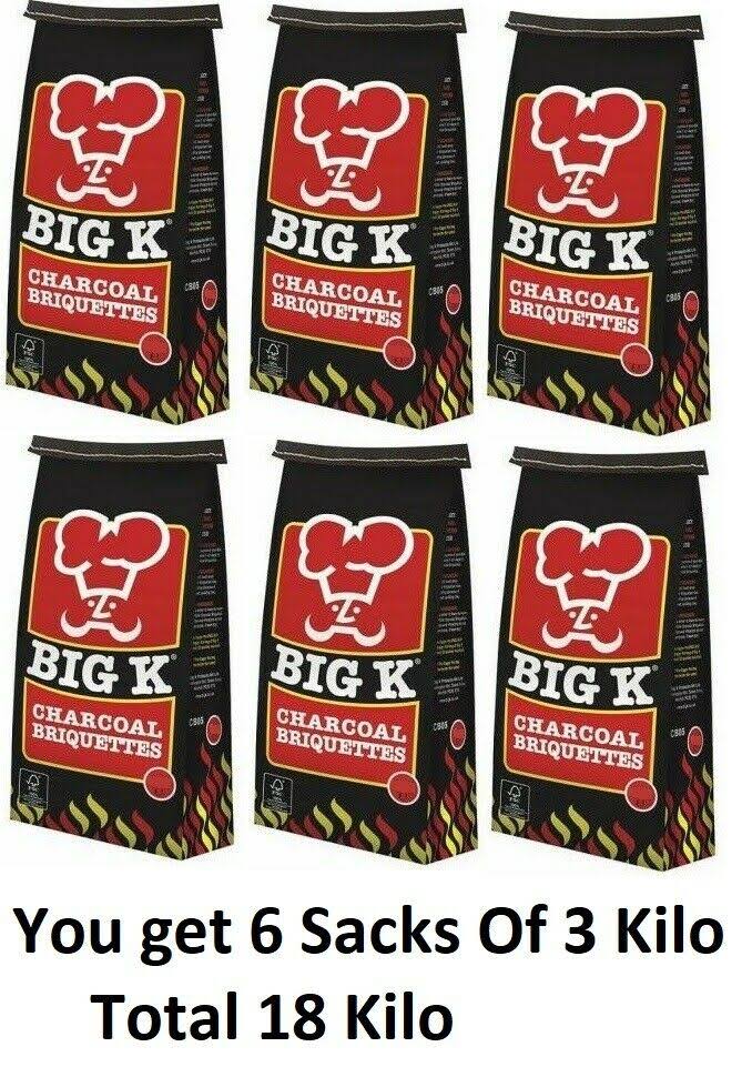 18kg Real Charcoal Briquettes for BBQ Barbecues K854287