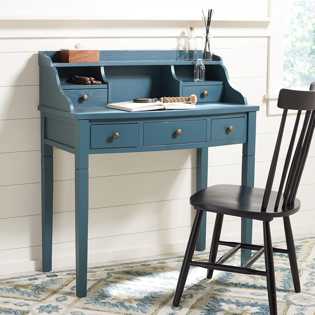 Distressed Black Writing Desk S205771
