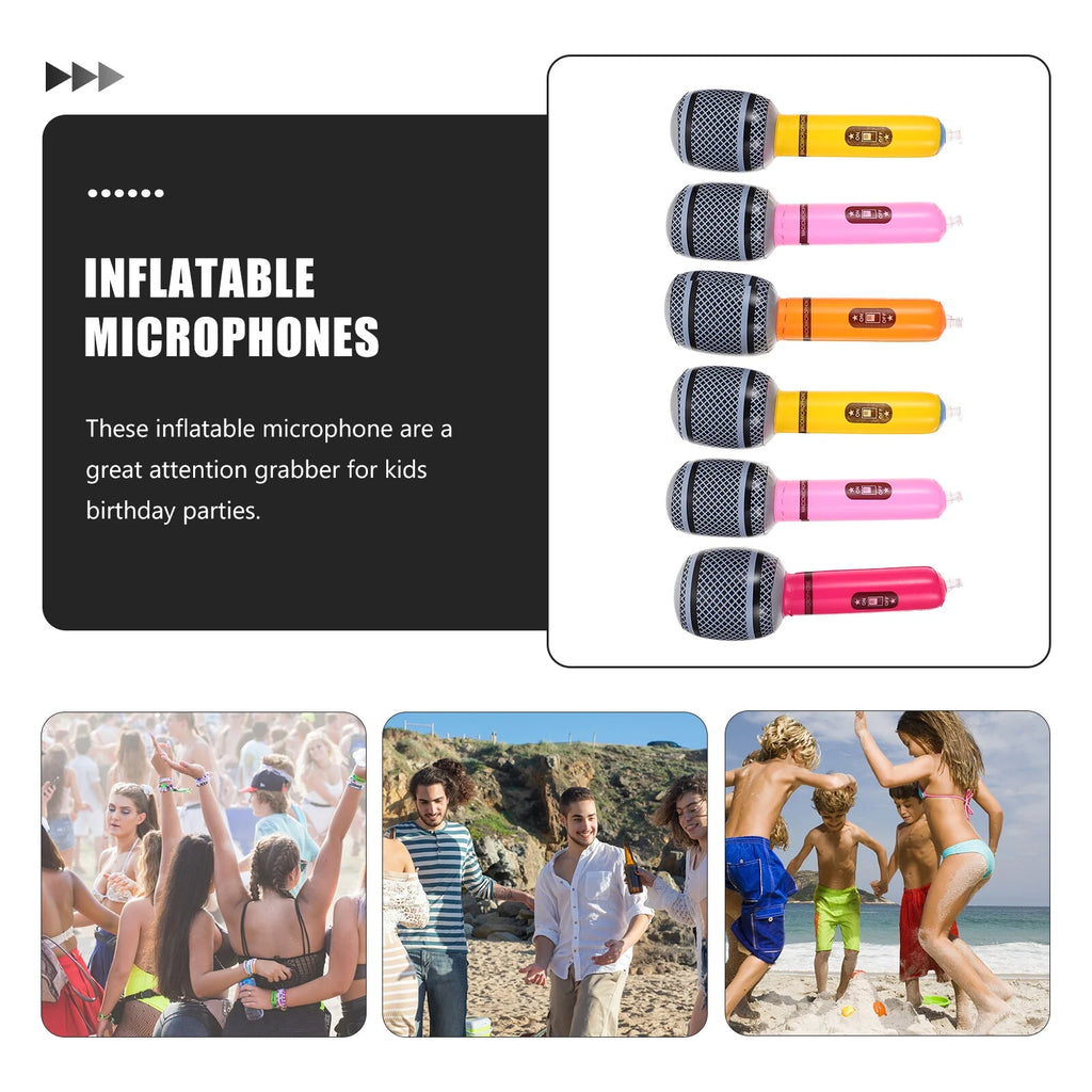 30 Pcs Inflatable Microphone Toys I994