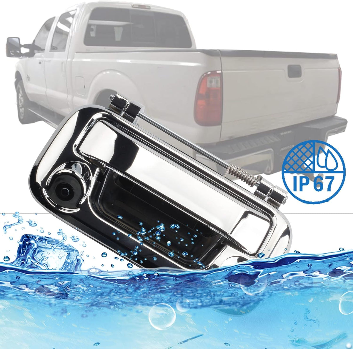 Tailgate Handle with Backup Camera Chrome Pack of 2 P82009