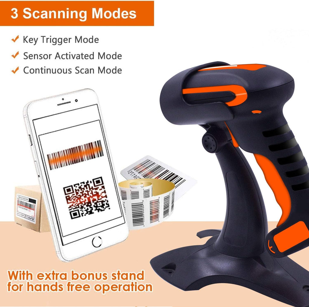 2D Bluetooth Barcode Scanner with Stand, Pack of 2 N3932