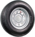 15" 6X5.5 Silver Modular Trailer Wheel with Radial ST225/75R15 10 PLY Tire Mounted B6052