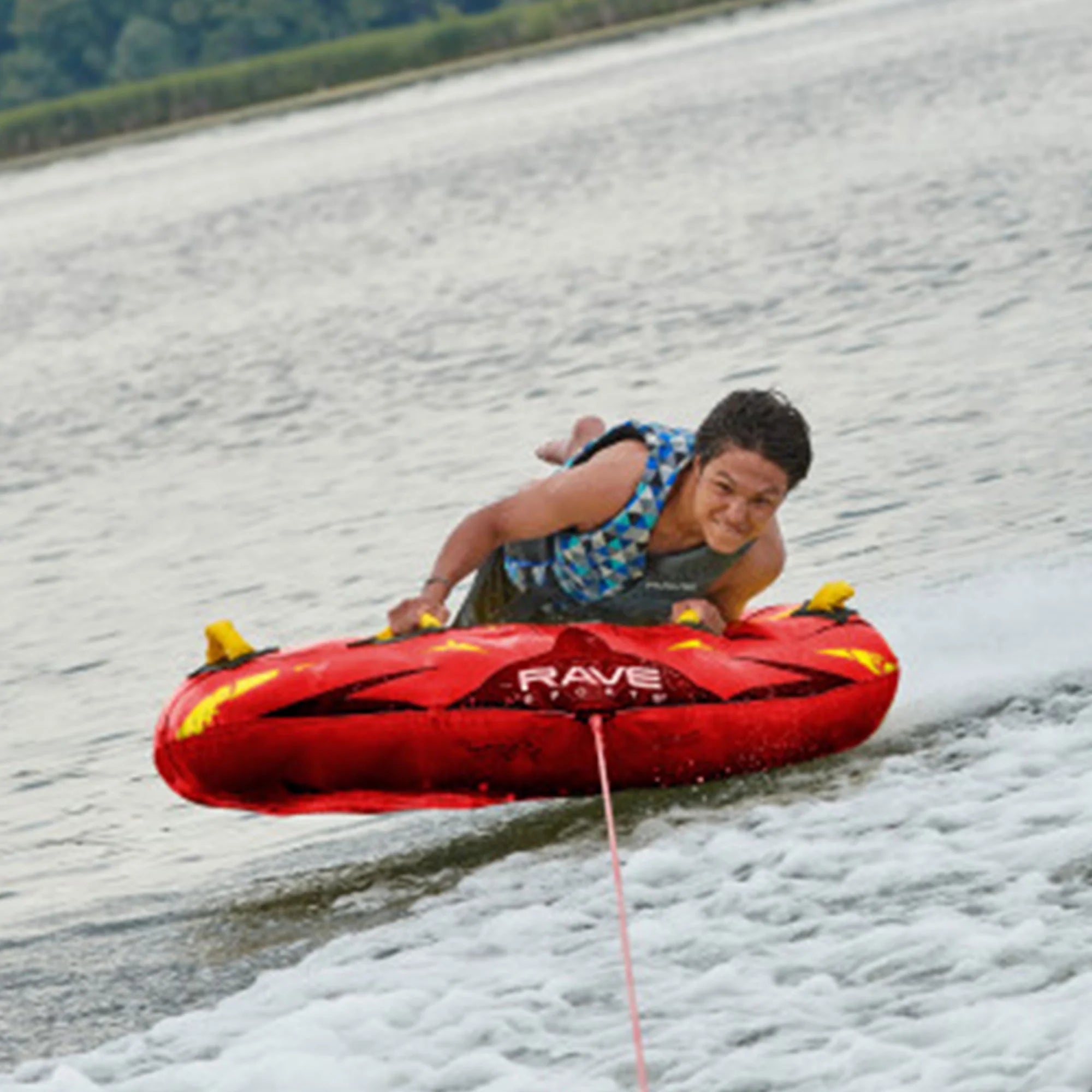 Red Nylon Inflatable Towable Float B947