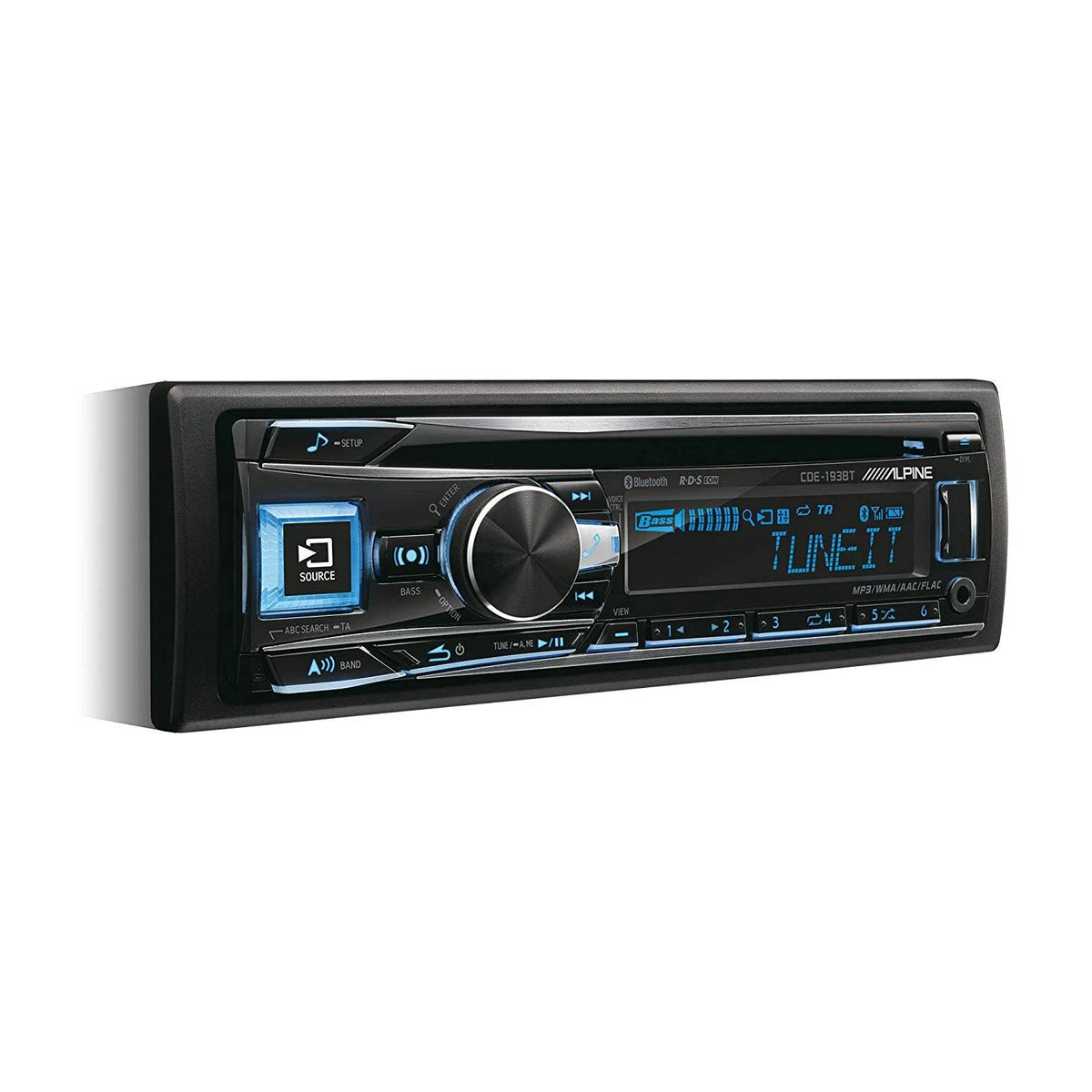 1 DIN CD and Bluetooth Car Radio O8295