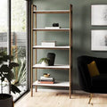 Pecan Ladder Bookcase Q773