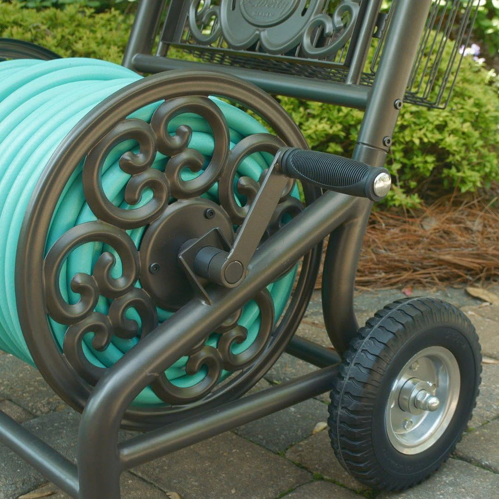 Bronze 2-Wheel Garden Hose Reel Cart C252197