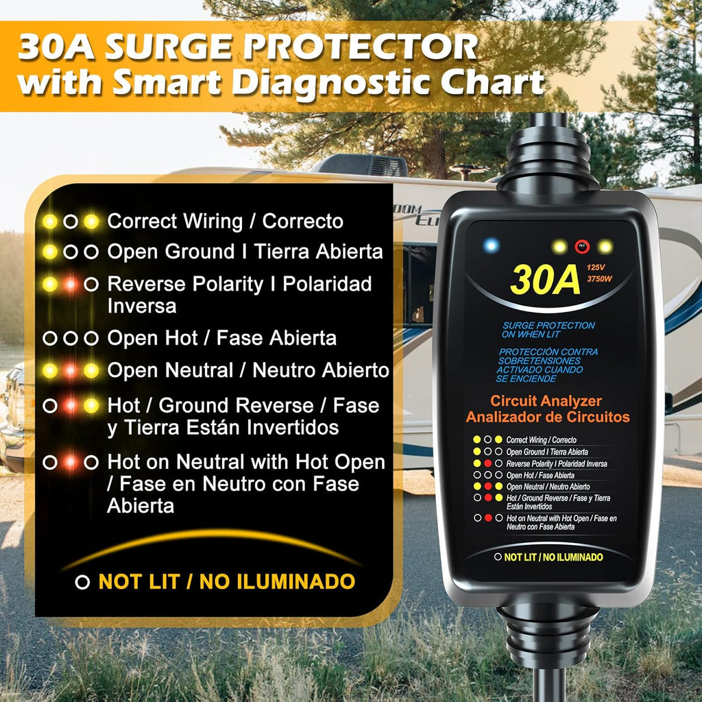 30A Portable RV Surge Protector, Pack of 2 Q615222