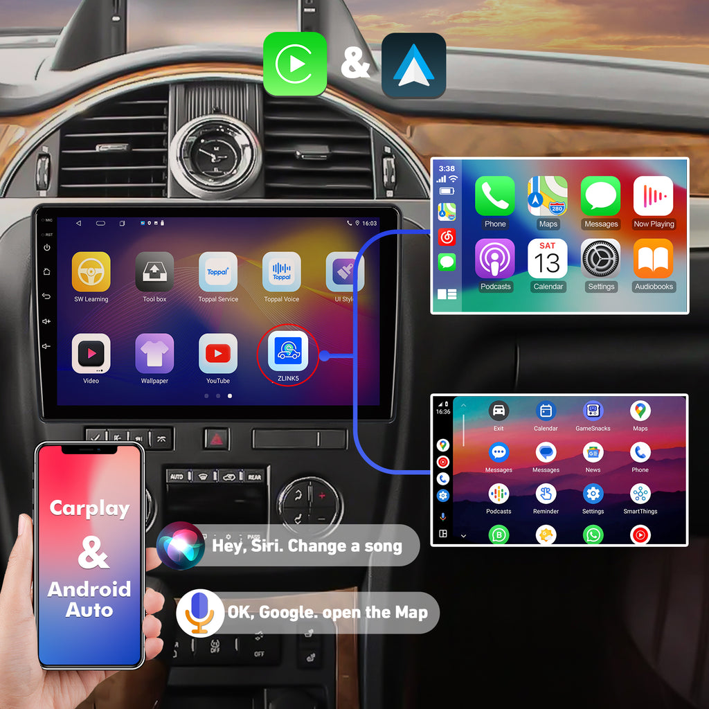 10.1 inches Android 12 Double Din Car Stereo IPS Touchscreen Car Radio with Backup Camera GPS I775