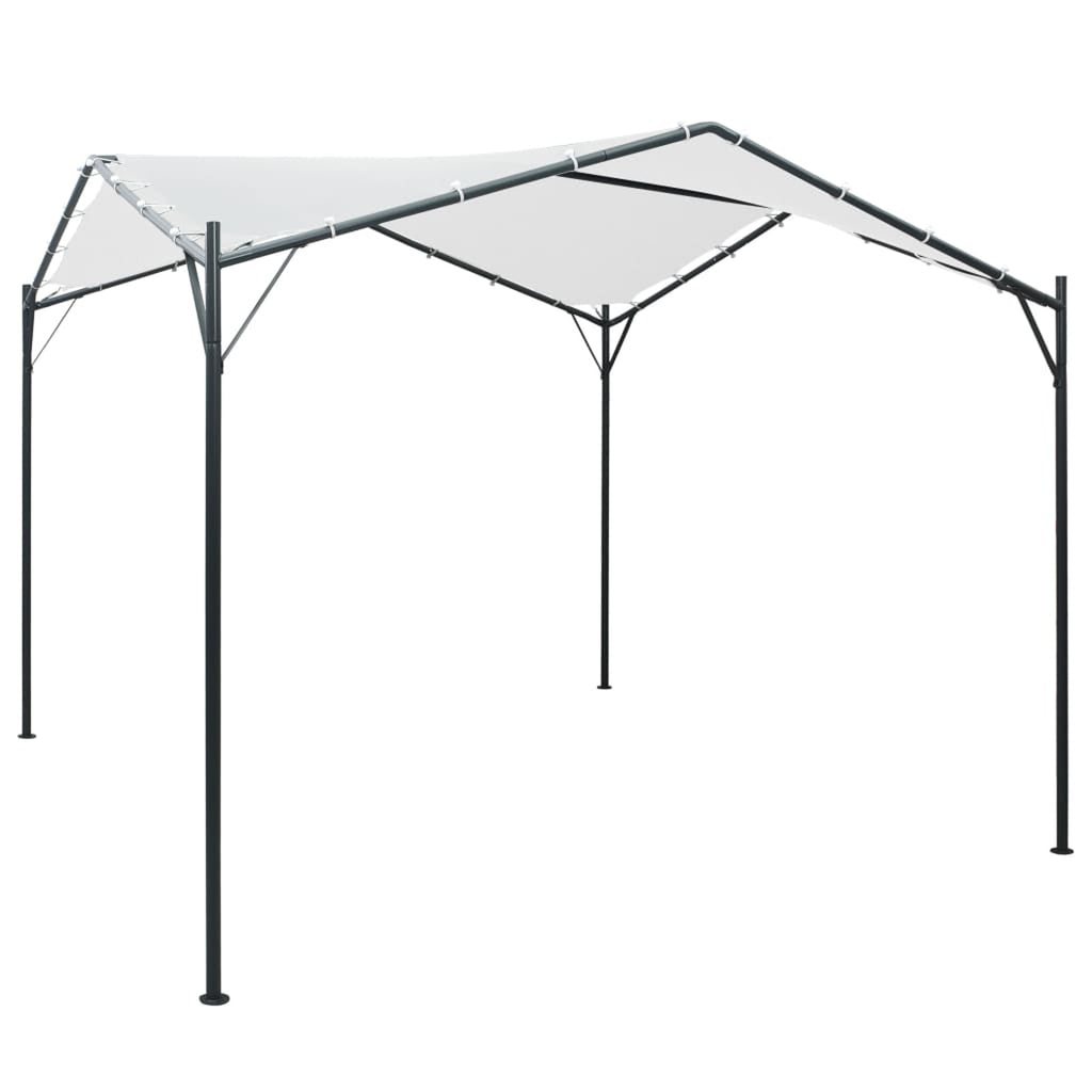 Patio Canopy 9.8'x9.8'x8.5' White Cantilever Steel Tent K553505