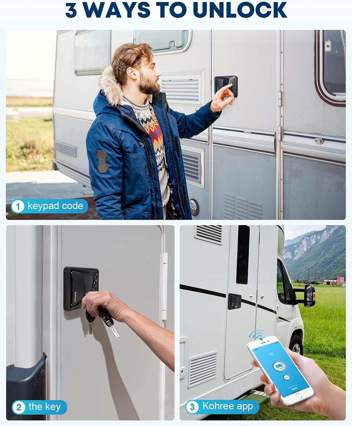 Keyless Entry RV Door Lock with Keypad Deadbolt R152340