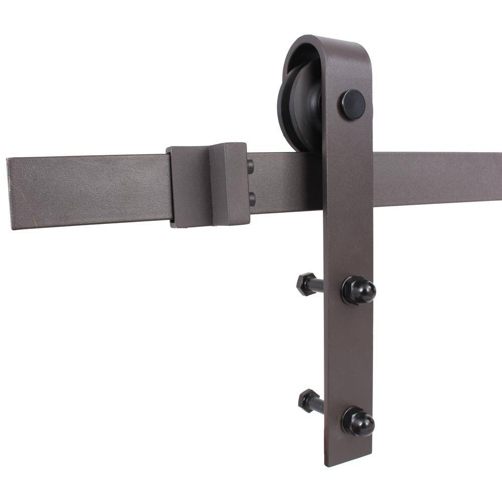 Walnut 48 x 84 Double Barn Door with Hardware Kit E710