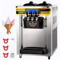 Silver Commercial Soft Serve Ice Cream Machine L825