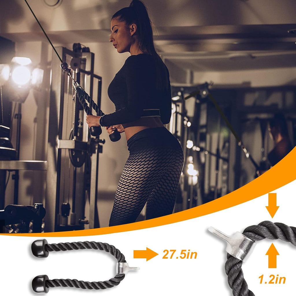 Cable Pulley System Attachments for Gym, LAT Pull Down, Biceps Curl, Triceps Exercise, Home Gym Equipment, Pack of 2 L641720