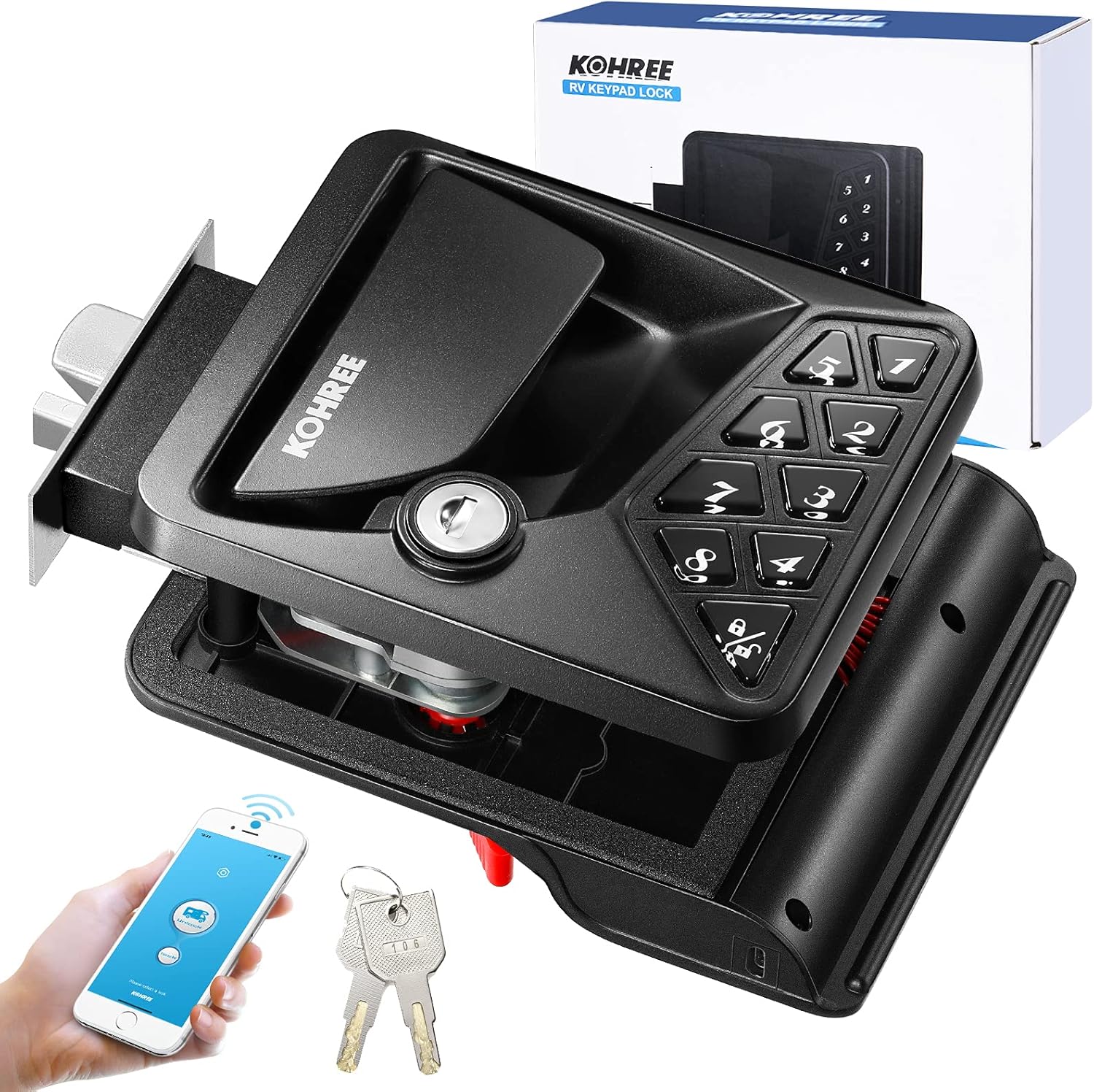 Keyless Entry RV Door Lock with Keypad Deadbolt R152340