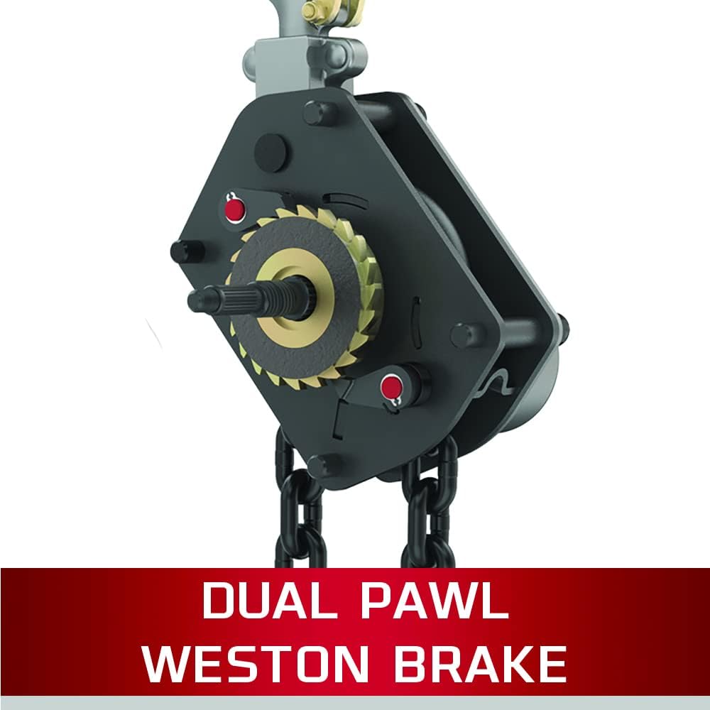 1-1/2-Ton Chain Hoist with 10' Lift R607