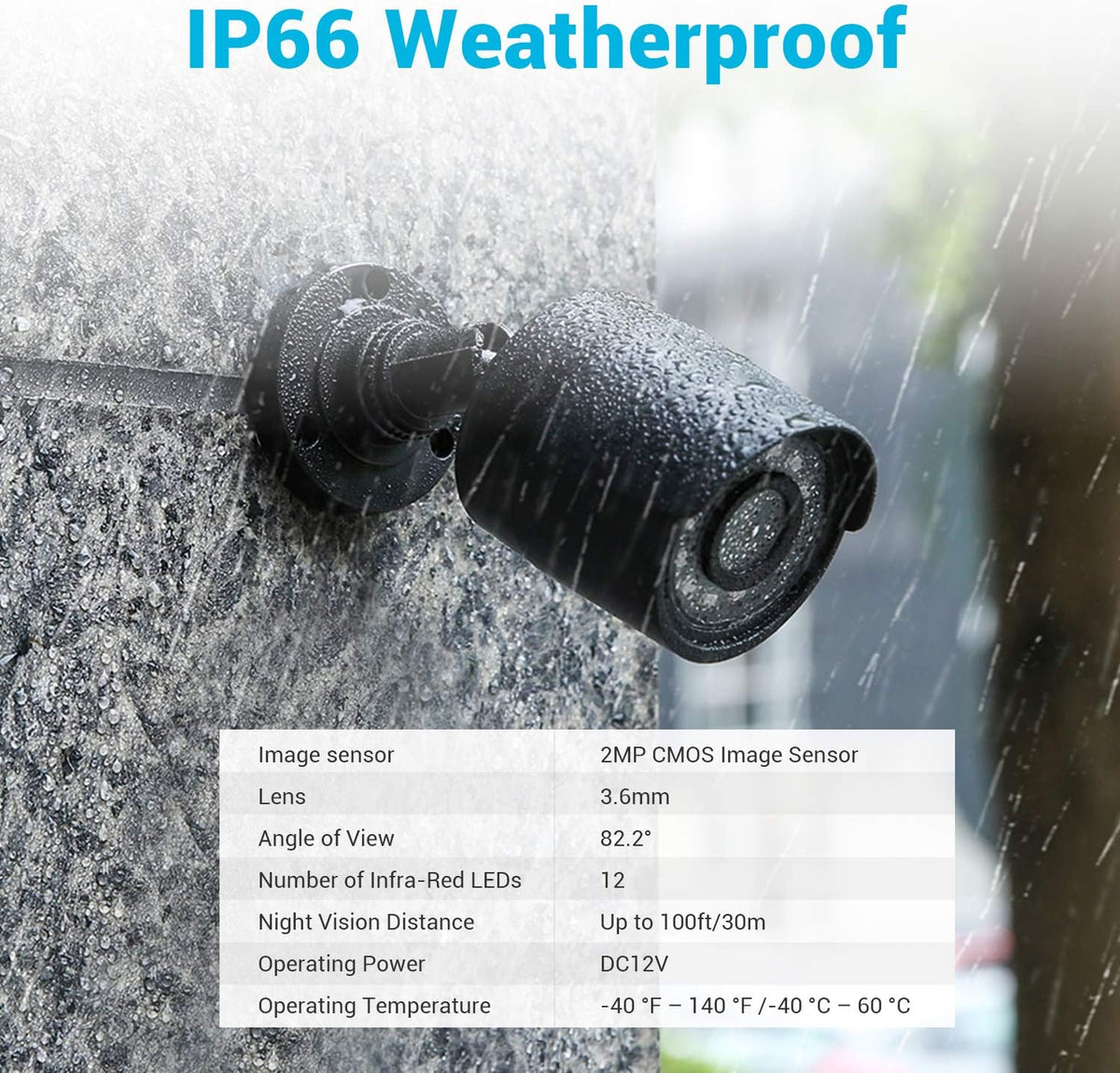 4 Pack 1080P HD TVI Outdoor Indoor Security Camera X948568
