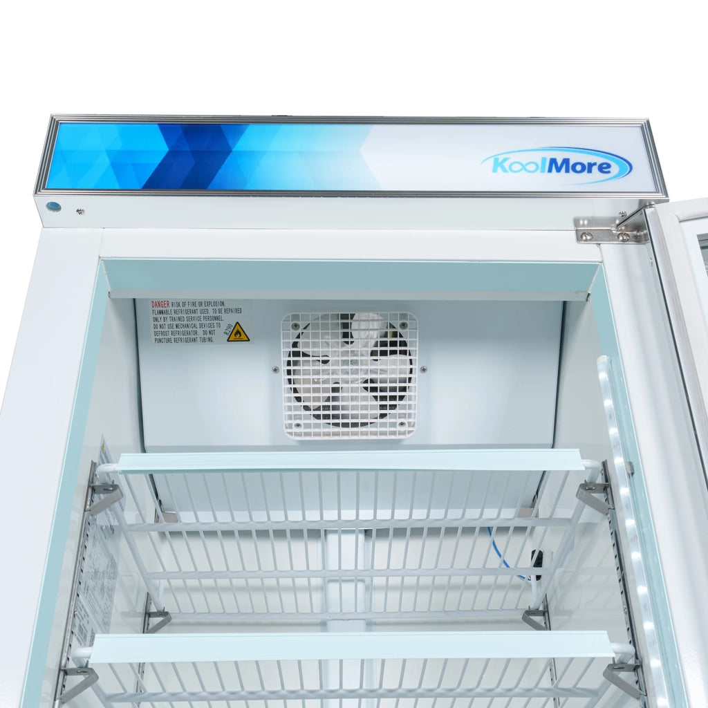 26 in. 1-Door Commercial Display Merchandiser Freezer 9 cu. ft. White V4434