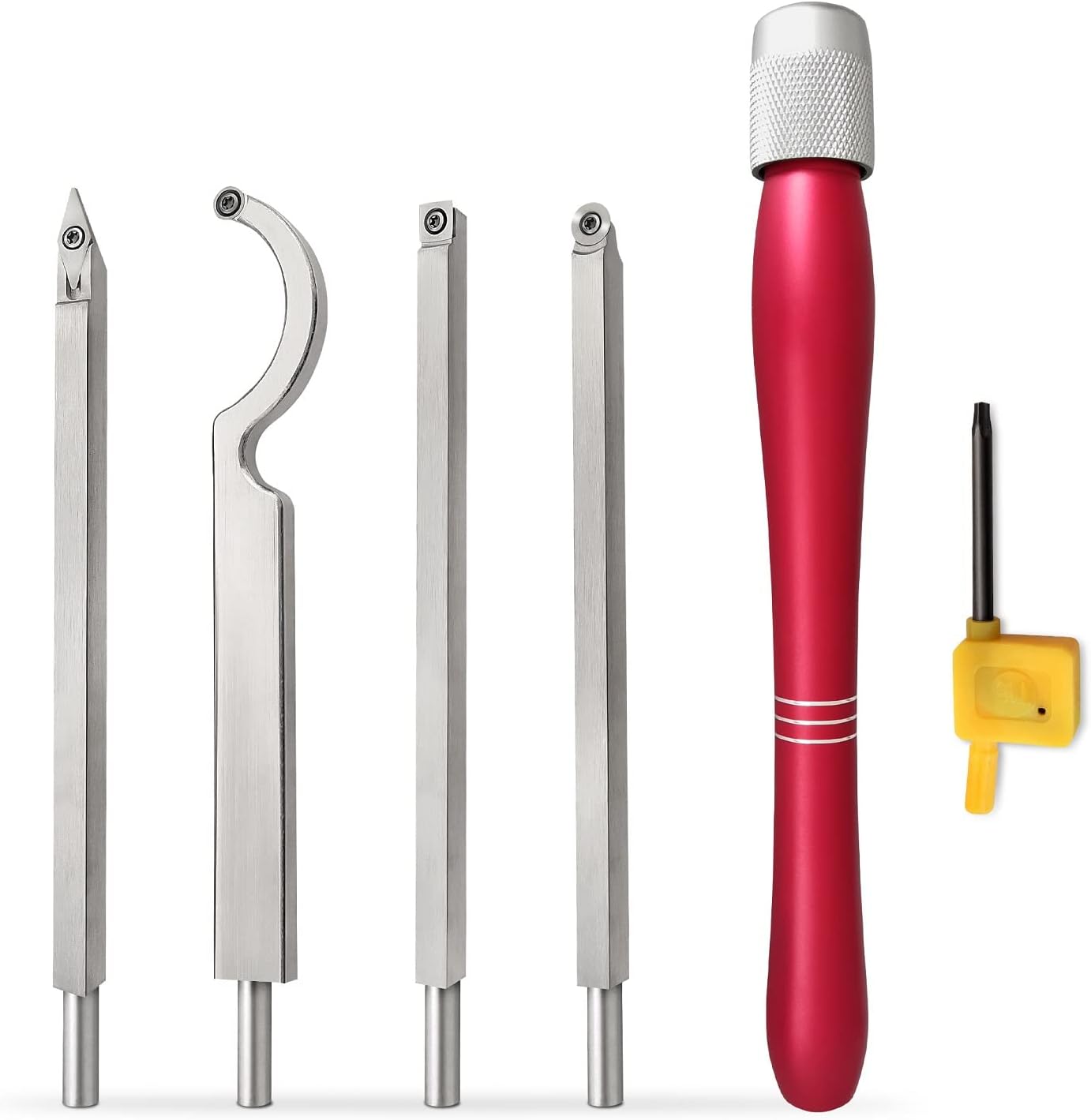 Carbide Tipped Wood Turning Tool Set, 5pc, Pack of 2 L33554