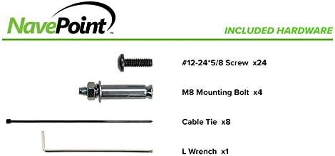 12U 2 Post Wall Mount 18 Inch Deep Network Server Rack V2170