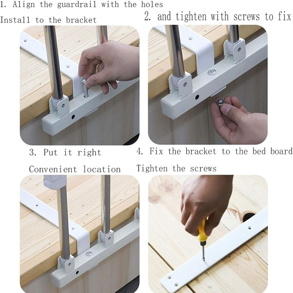 Safety Side Rail for Adults Kids Handicap Medical Bed Assisting Rails (95x40cm) N725204