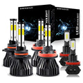 9005 H11 LED Headlight Bulbs 6x Bulbs Combo A86632