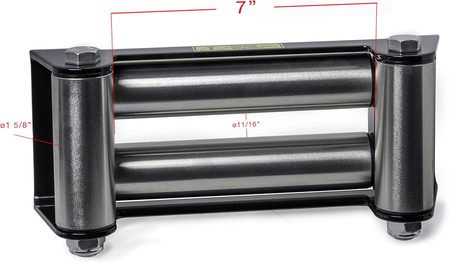 4 Way Winch Roller Fairlead 10in Universal Mount Cable Guide Heavy Duty Pack of 2 G3511