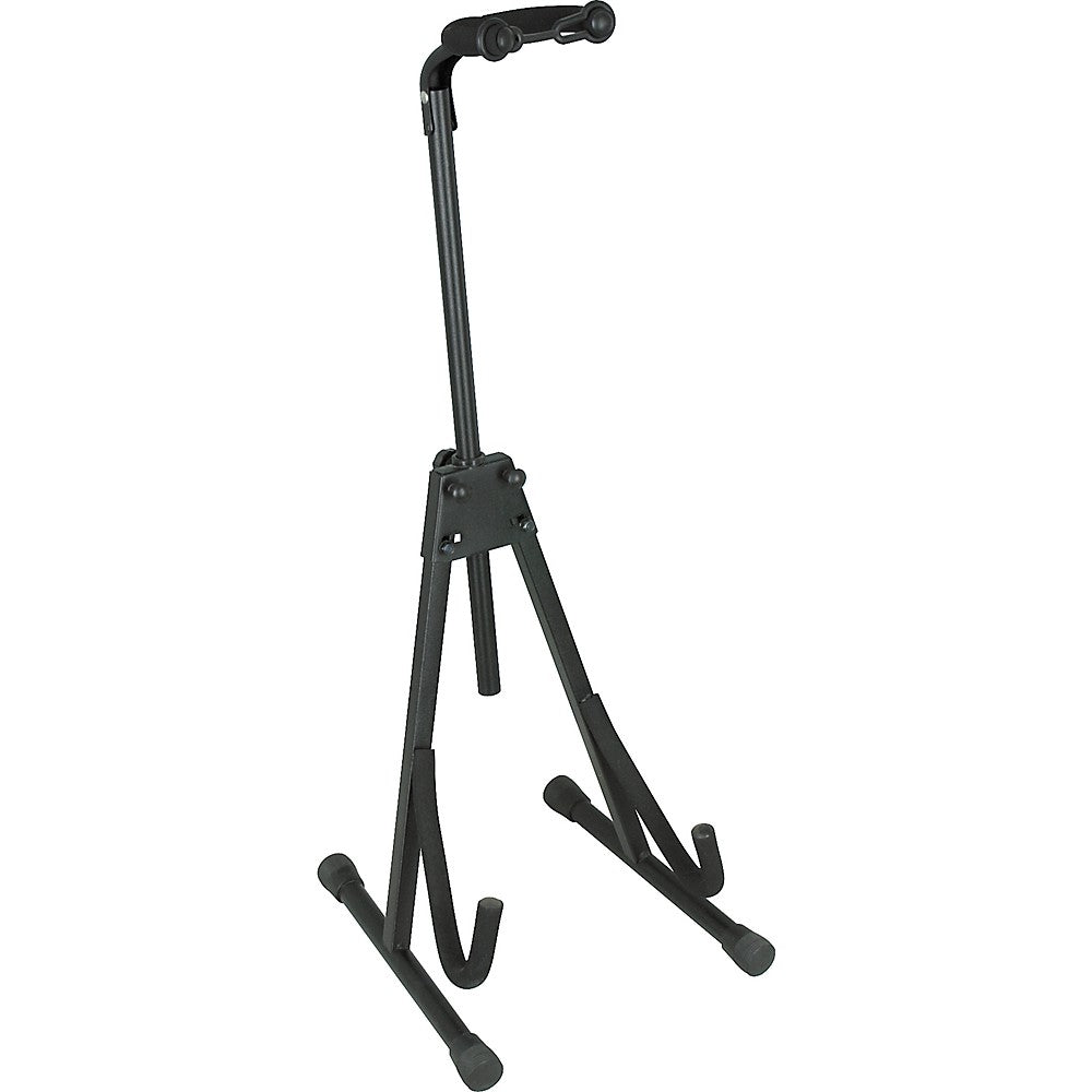 Black A-Frame Electric Guitar and Bass Stand Y969