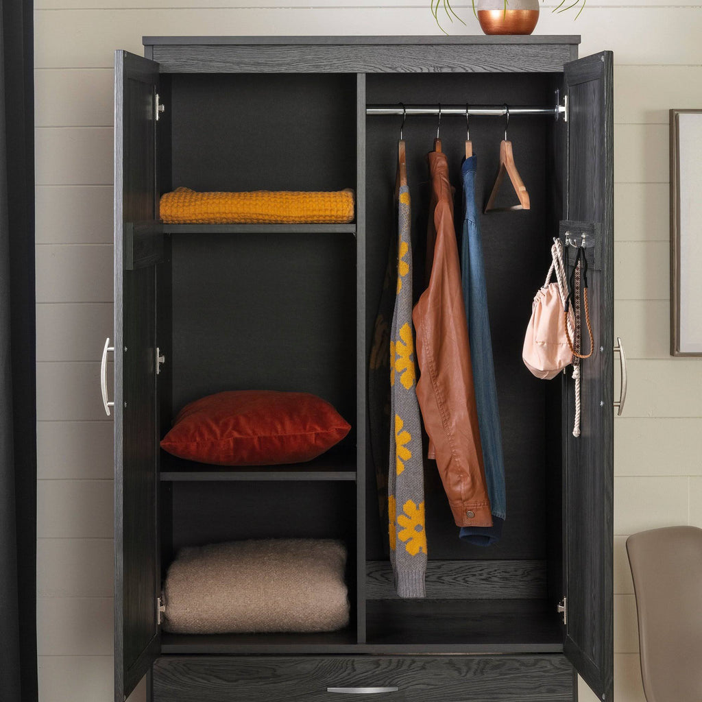 Gray Oak Wardrobe Armoire V425552