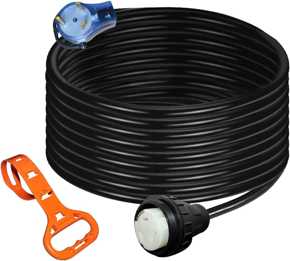 30 Amp RV Power Extension Cord, 100Ft Z183